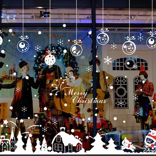 Decal trang trí noel 2 mặt 2021 số 34