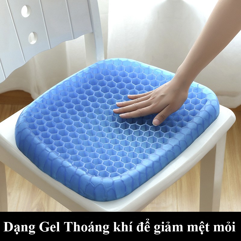 Đệm Gel Lót Ghế Văn Phòng, Lót yên xe máy xe ô tô Thoáng Khí Siêu mềm