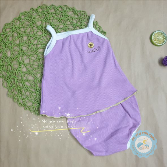 [Chọn mẫu]  (5-8kg) BỘ QUẦN ÁO DÂY COTTON THUN CHO BÉ GÁI HOTGA (katydang)