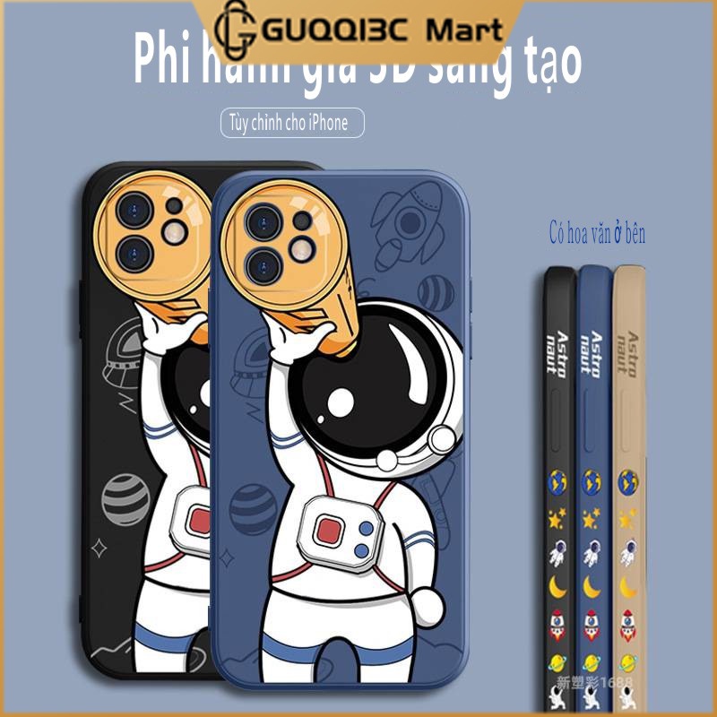 Ốp lưng iphone phi hành gia Cái mới cho iphone 13 12 11 pro max x xs xr xsmax 7 7plus 8 8plus 6 6s 6splus -G3M
