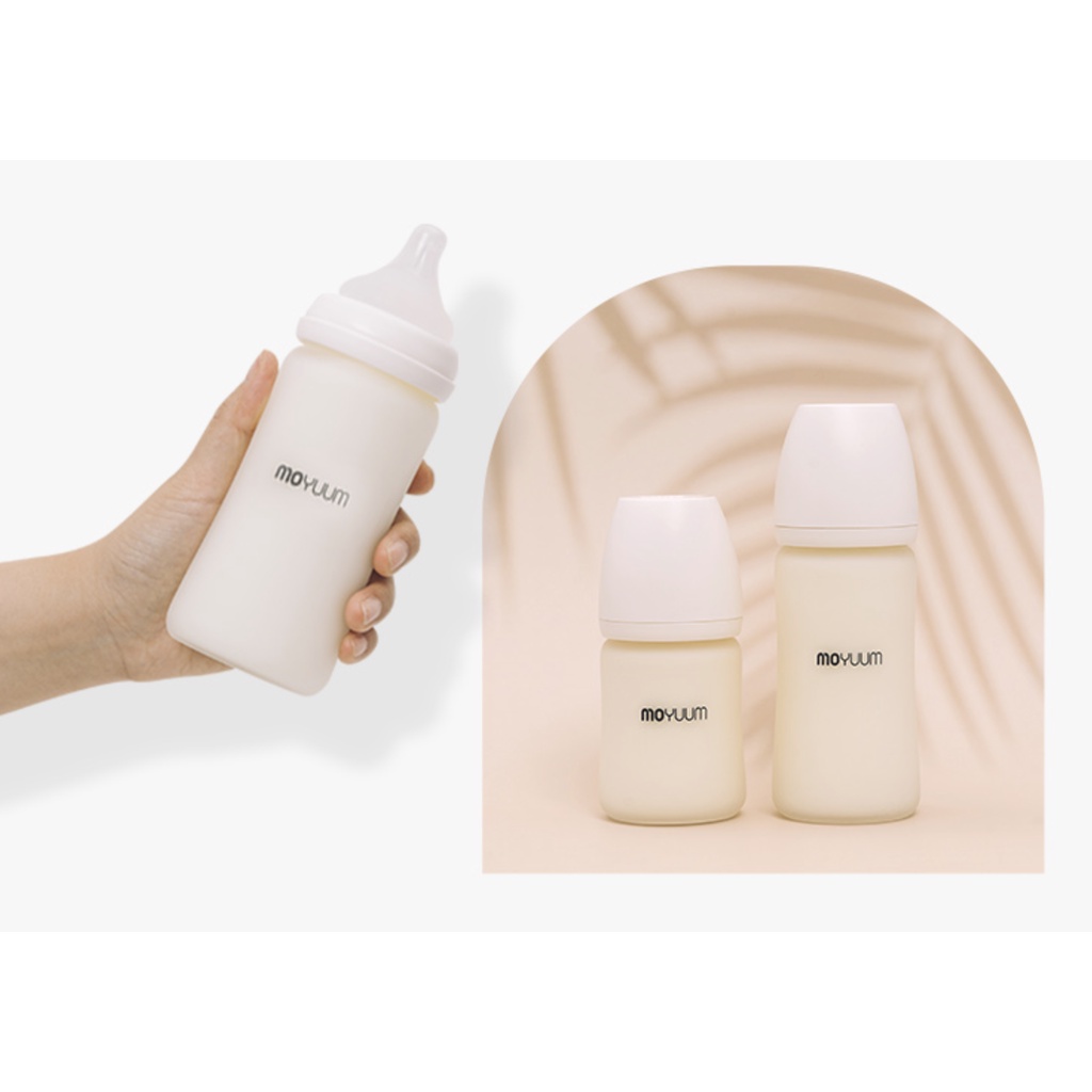 Bình sữa MOYUUM thủy tinh 150ml 240ml Hàn Quốc chính hãng