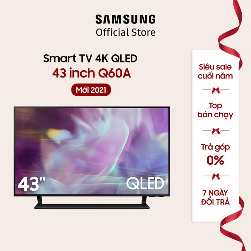 [Lưu SAMSBD- 1TR và ELSSHOT - 5%] Smart Tivi Samsung 43 Inch QLED 4K QA43Q60AAKXXV - Model 2021 - Miễn phí lắp đặt