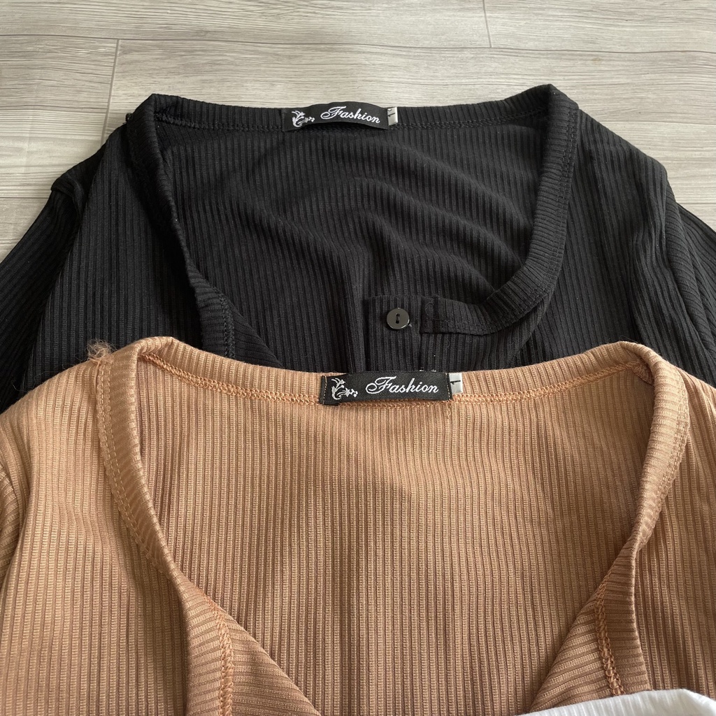 Áo Thun Tay Dài Bigsize Croptop Chất Gân Tăm Lên Phom Dễ Thương MÃ G11