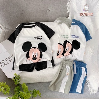 Bộ short cotton micky bé trai