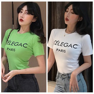 Áo thun nữ cổ tròn ngắn tay