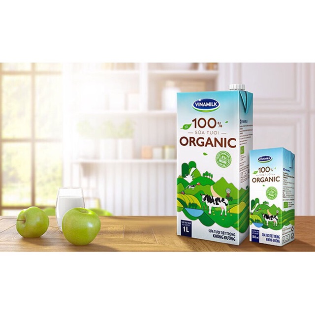 Sữa tươi vinamilk 100% organic 180ml