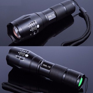 ĐÈN PIN SIÊU SÁNG XML T6 - CỐNG NƯỚC 100% - 5 CHẾ ĐỘ SÁNG tặng pin 18650 1200mah
