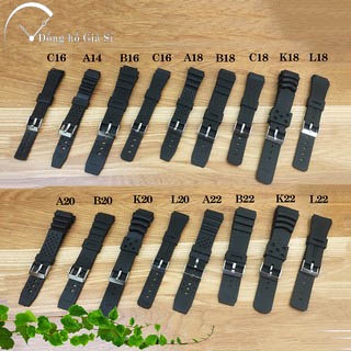 [FULL MÃ] Dây đeo cao su thay thế cho dây đồng hồ Casio chống nước F94 F91 F200 F201 MW240 LA670 LA6