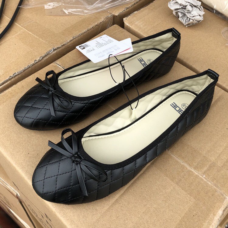 Giày búp bê nữ hình quả trám, da mềm hàng Trung Quốc xuất khẩu | BigBuy360 - bigbuy360.vn
