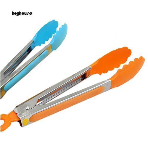 Kẹp gắp thức ăn bằng silicon và thép không gỉ tiện dụng | BigBuy360 - bigbuy360.vn