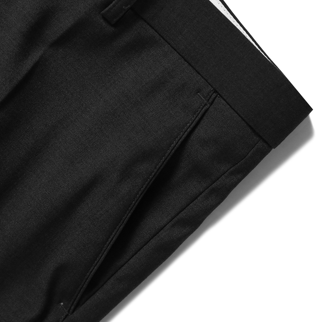 Quần âu Nam trơn Xám Đậm dáng ôm Công Sở CEFFYLO Chất Liệu Cotton Cao Cấp