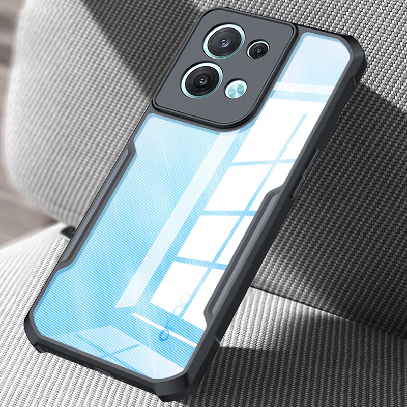 Ốp Điện Thoại Acrylic Trong Suốt Chống Sốc Cho OPPO Reno 8 Pro 8Z 7 7Z 4G 5G