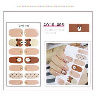 Set 14 Miếng dán móng tay nail nhiều hình dễ thương