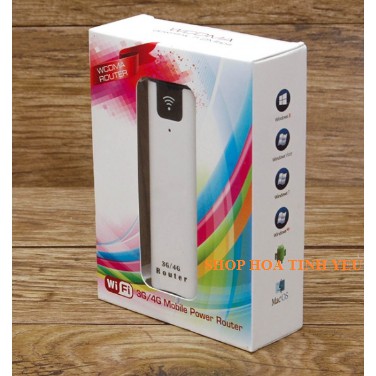 Bộ phát wifi 3G/4G từ Sim WCDMA A3 kiêm sạc dự phòng 2200mAh