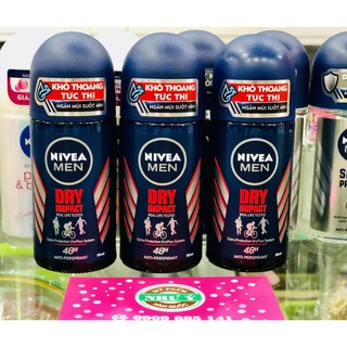 Lăn khử mùi Nivea Men Dry Impact - Thái Lan - 50ml