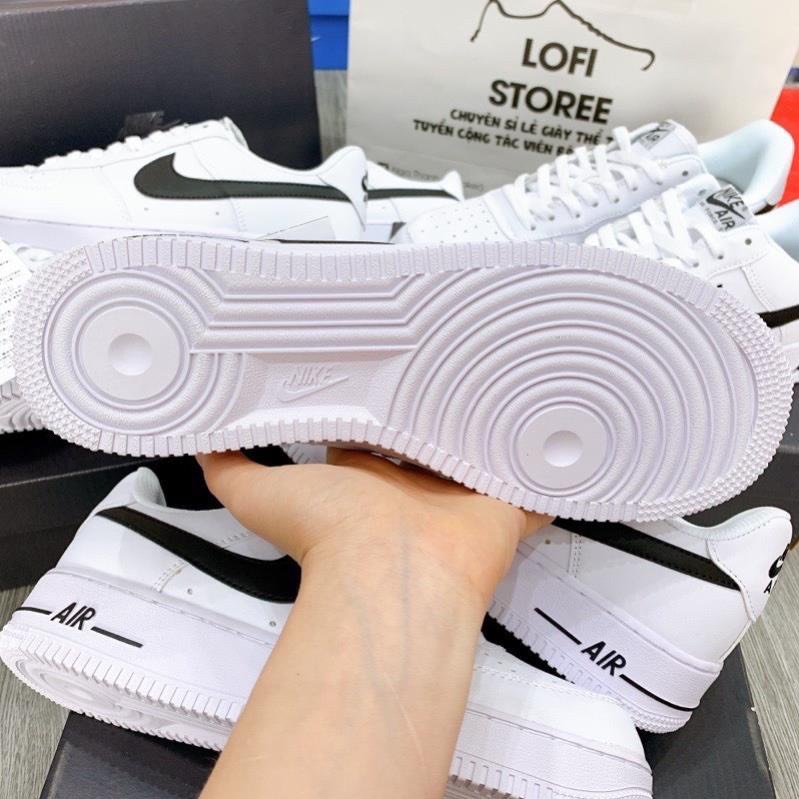 Giày .Nike_air force 1 đen trắng, AF 1 vệt đen, giày thể thao nam nữ cổ thấp, đế tăng chiều cao, bản Best, King Sneaker.