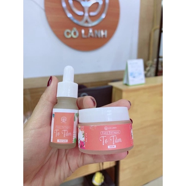 COMBO SERUM VÀ KEM NANO COLLAGEN TƠ TẰM CỎ LÀNH