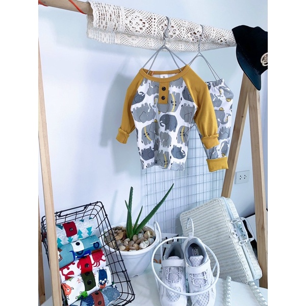 BỘ Dài Tay bé trai chất bozzip