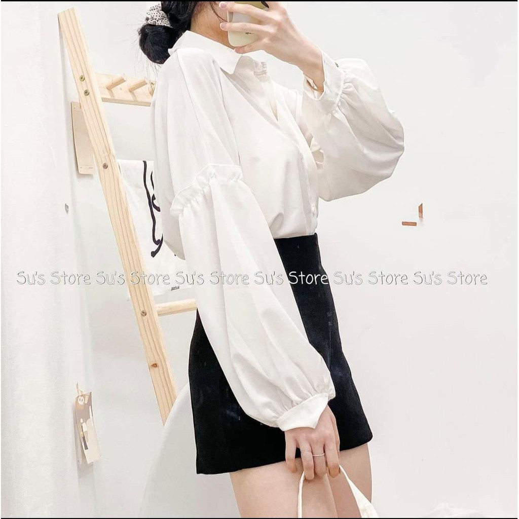 ÁO SƠ MI XINH ĐIỆU 2 MÀU ( ảnh thật + video )