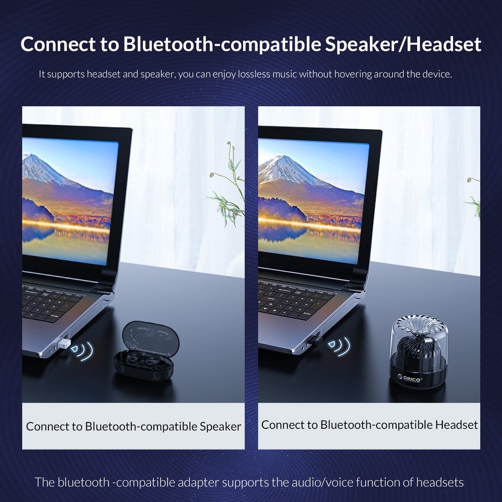Bộ Chuyển Đổi Usb Bluetooth 5.0 Orico Cho Máy Tính Bàn / Notebook