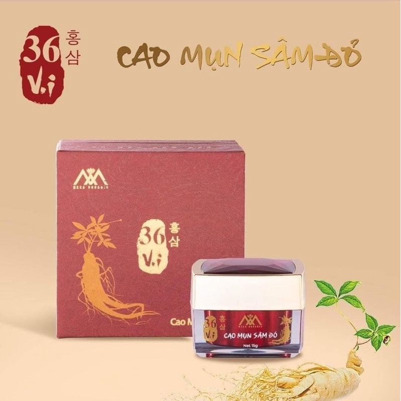 Cao sâm mụn đỏ 36vi dứt điểm da mụn, phục hồi da hư tổn