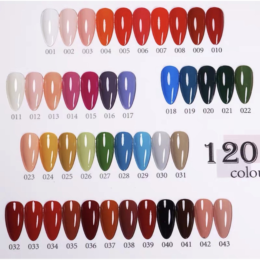 Bán Bảng Màu Sơn Gel VANDONNIE [ CHỈ BẢNG MÀU KHÔNG KÈM SƠN ]