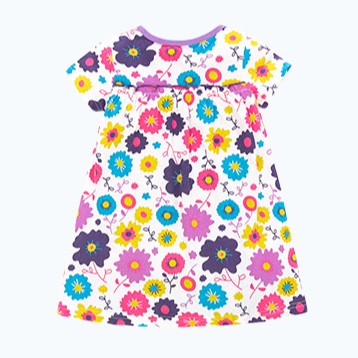 Mã QT010HY-D0206 váy hè bé gái hoa sắc màu cho mùa hè rực rỡ của Little maven