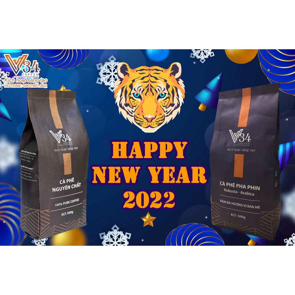 V34 Coffee - Cà phê nguyên chất (V34 Snappy - 100% Arabica)