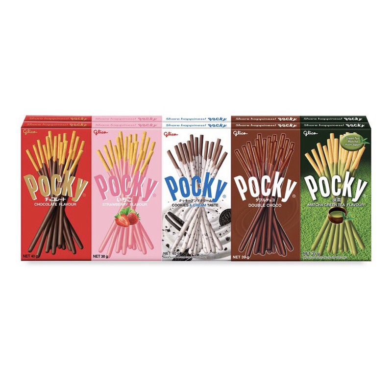 BÁNH QUE GLICO POCKY ĐỦ VỊ HỘP 40gr