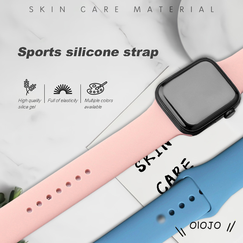 Dây Đeo Silicon 2021 Cho Đồng Hồ Thông Minh Apple Watch 38 / 40 42 / 44