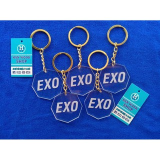 Móc Khóa đa giác EXO - khắc theo yêu cầu Kpop