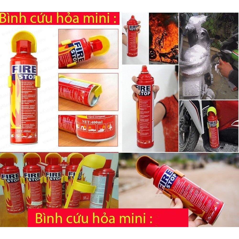 ( có video ) Bình Chữa Cháy cầm tay Mini - Bình Cứu Hỏa nhà cửa - Ô Tô khẩn cấp 500ml