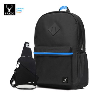 Bộ Balo Phối Viền Và Túi Đeo Ipad PRAZA - BL143DC092