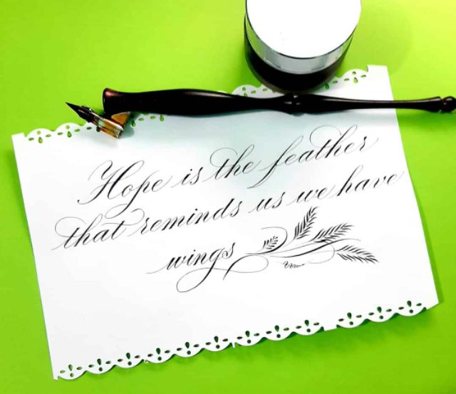 Giấy trắng viết calligraphy không nhòe, set 100 tờ