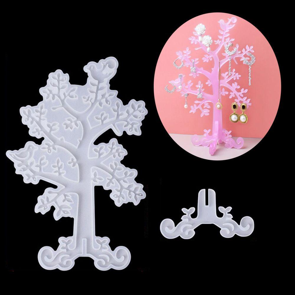 Khuôn Resin Trong Suốt Làm Trang Sức Vòng cổ / Bông Tai DIY Đứng