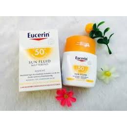 Kem Chống Nắng Không Gây Nhờn Rít Eucerin Sun Fluid Mattifying Face SPF 50+ 50ml