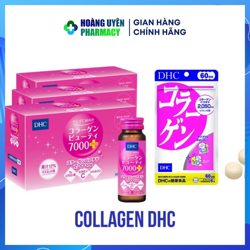 Viên uống collagen DHC và Collagen DHC dạng nước 7000mg