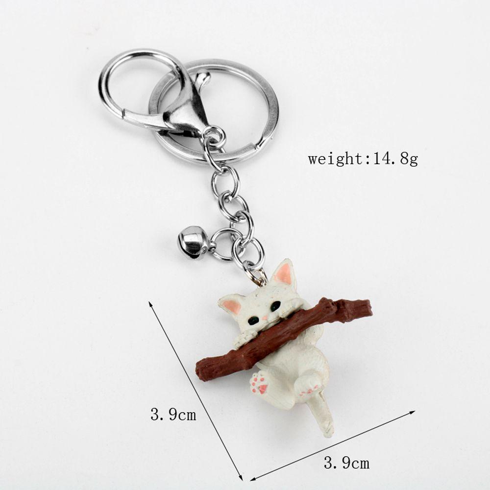 Móc Khóa Hình Mèo 3D Sáng Tạo Giá Đỡ