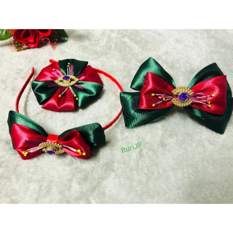 Combo băng đô, cột tóc, kẹp nơ xinh xắn cho bé gái