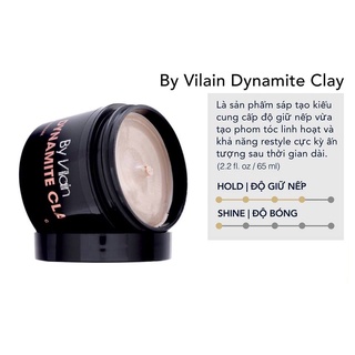 Sáp Vuốt Tóc By Vilain Gold Digger | Silver Fox | Dynamite Clay Size 65g