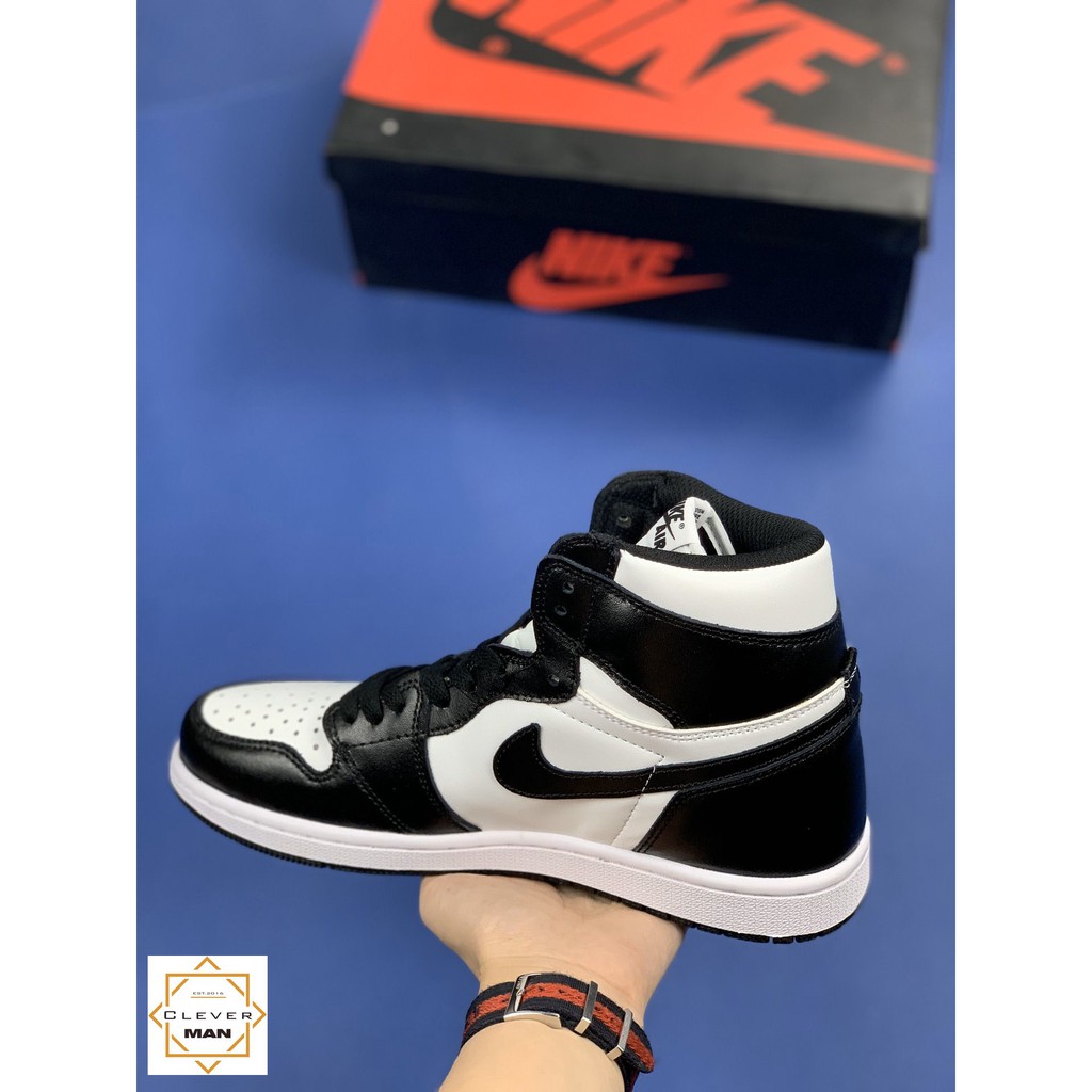 (FREESHIP+QUÀ) Giày thể thao AIR JORDAN 1 Retro High Black White Đen trắng cao cổ | BigBuy360 - bigbuy360.vn