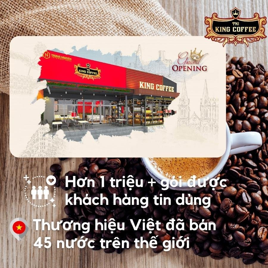 [Mã GROXUAN1 giảm 8% đơn 150K] Cà Phê Sữa Hòa Tan 3 in 1 (16gr x 45 gói) Cafe KING COFFEE | BigBuy360 - bigbuy360.vn
