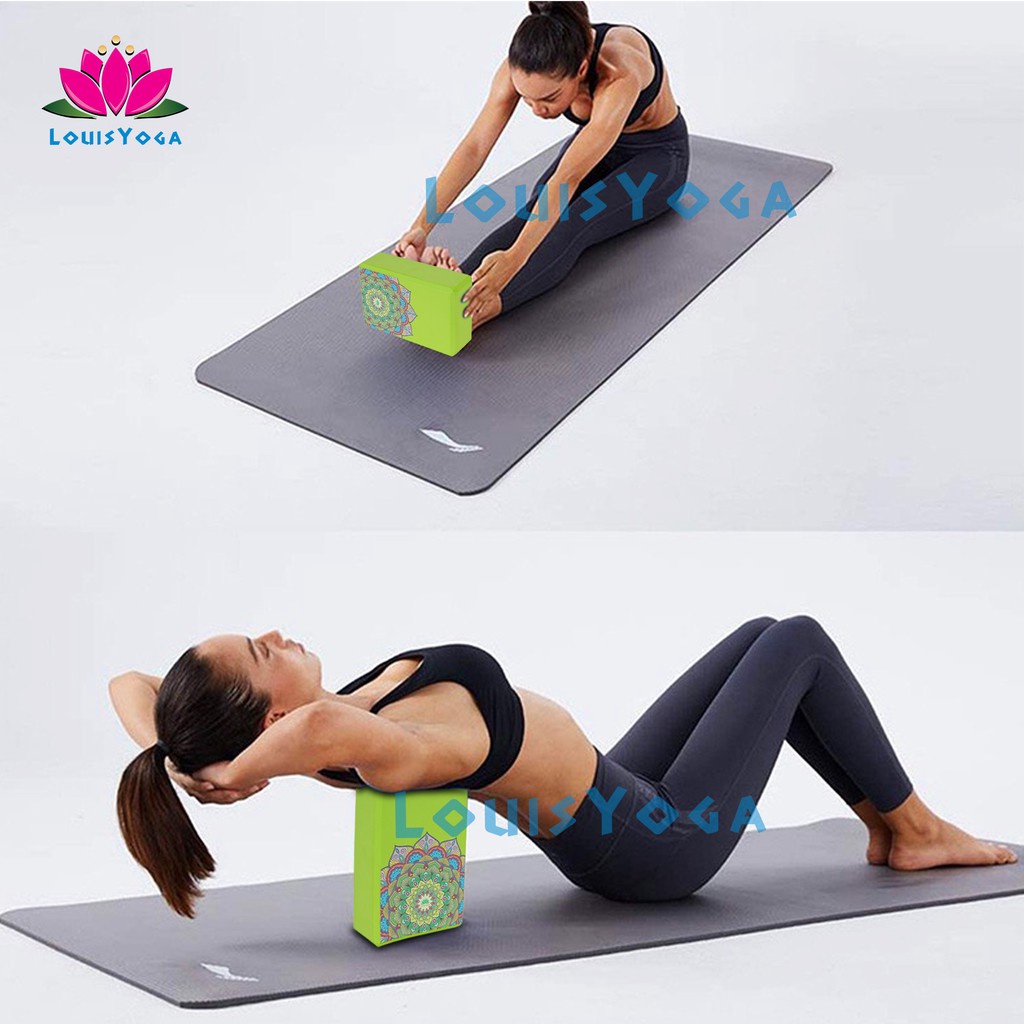 Gạch Tập Yoga Sắc Màu Hãng Louis Yoga Kích Thước : 23x15x7.6cm. Trọng Lượng 220g