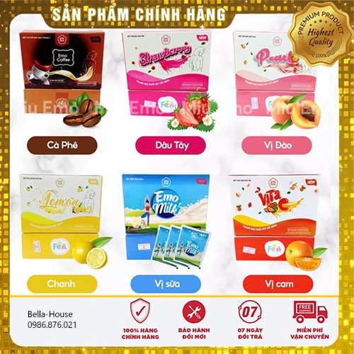 SỈ 3 - 5 - 10 Hộp EmoSlim By Fen / Tổng Phân Phối SLL Giảm Cân Emoslim