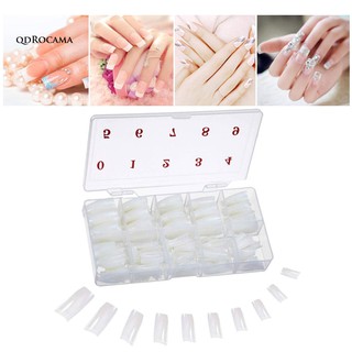 Set 500 đầu móng tay giả Acrylic trong suốt chất lượng cao