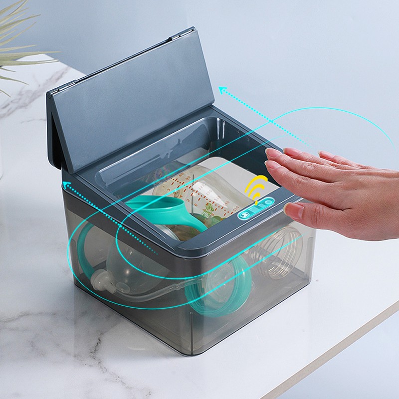 Hộp khử trùng tia UV có giá đỡ điện thoại di động tiện dụng