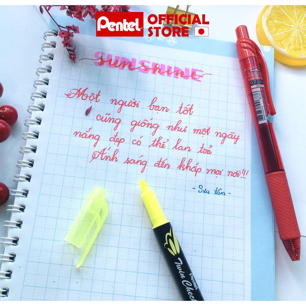 Bút Energel Bấm Pentel BL107 | Màu Sắc Đa Dạng Tương Ứng Màu Vỏ
