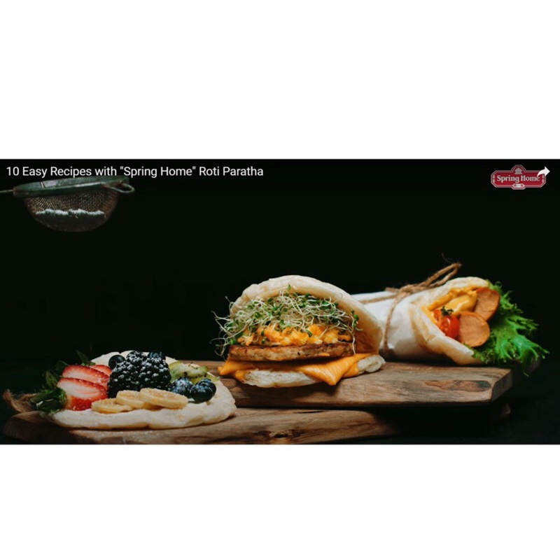 Combo 4 bịch bánh Roti Paratha Onion  325g
