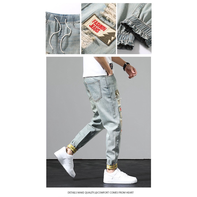 Quần short jeans AOKANG thời trang cá tính cho nam