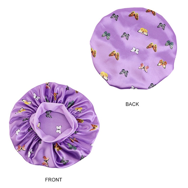 Mũ Trùm Đầu Khi Ngủ Vải Satin Chăm Sóc Tóc Cho Nam Và Nữ